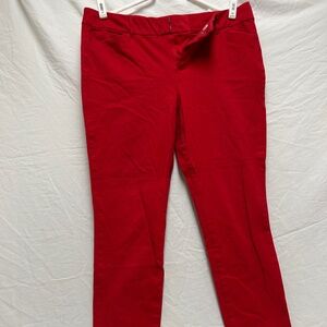 Red Old Navy Skinny Ankle Jeans
